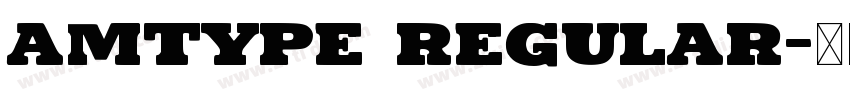 Amtype Regular字体转换